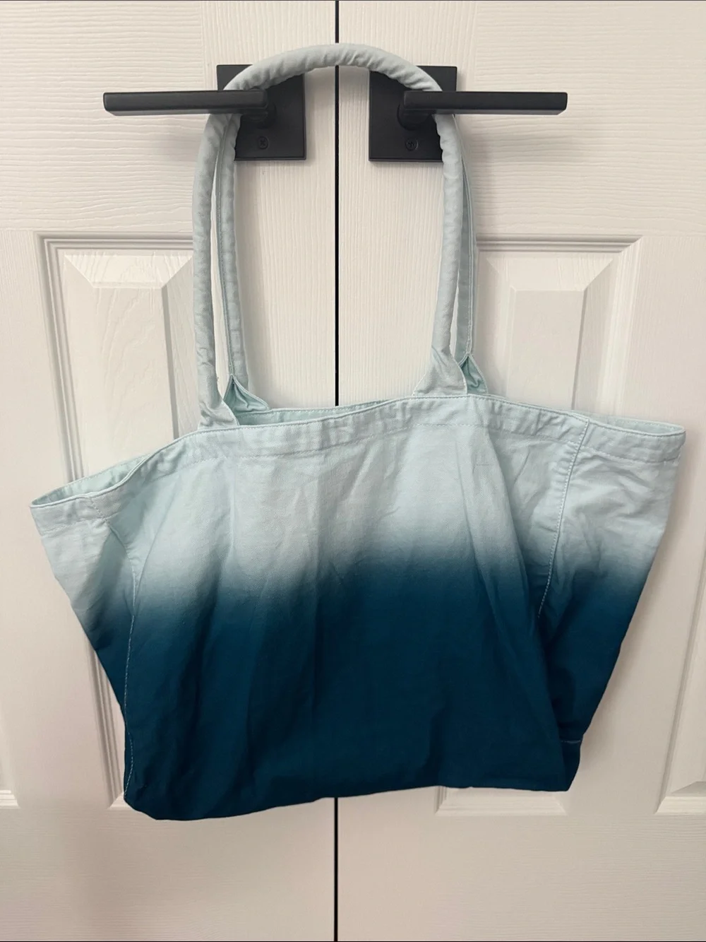 Athleta Blue Ombre Canvas Tote